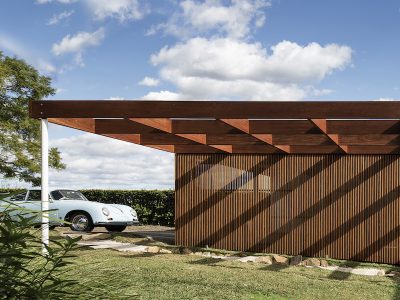 seaforth architecture buck and simple porsche 356 timber screen house