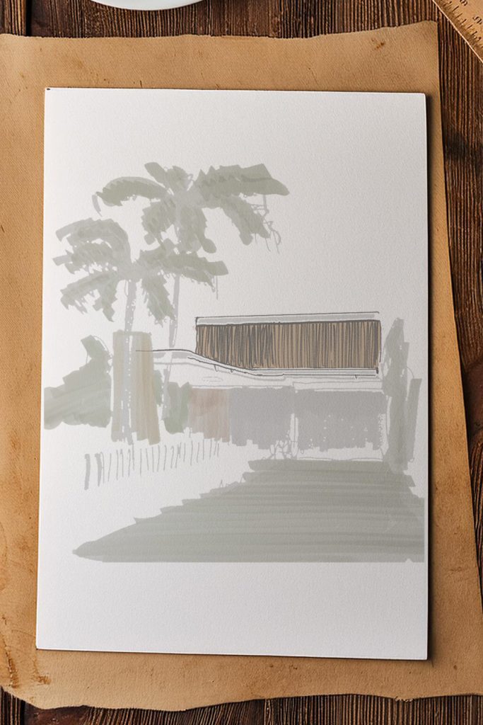 Sketch of gateway house by buck&simple