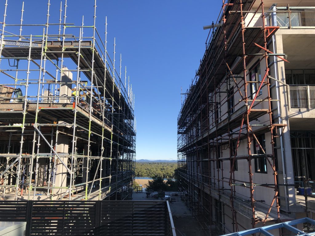 class 2 luxury coastal architecture under construction by buck&simple architects
