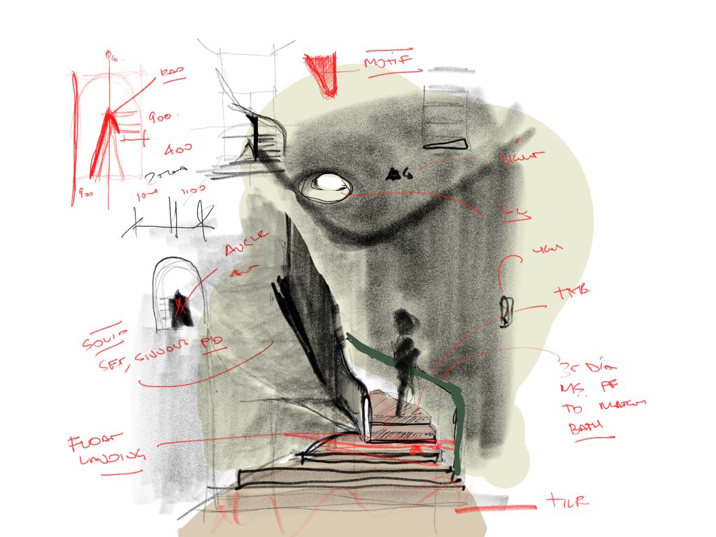 punto di vista sketch by buck&simple architect peter james ahern