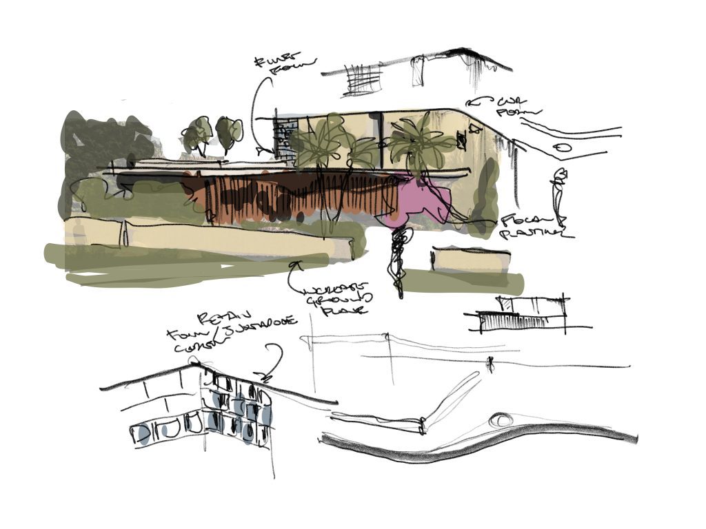 punto di vista sketch by buck&simple architect peter james ahern